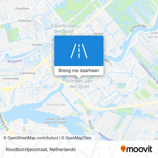 Roodborstjesstraat kaart