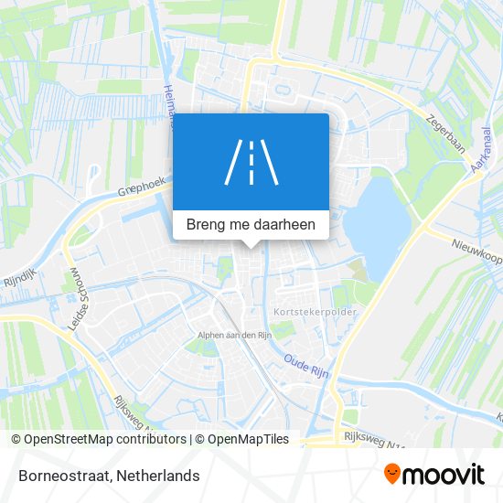 Borneostraat kaart