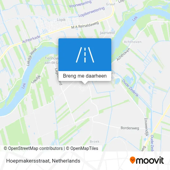 Hoepmakersstraat kaart