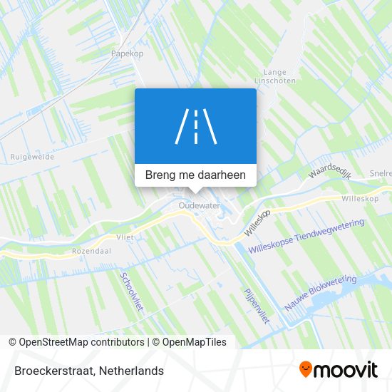 Broeckerstraat kaart