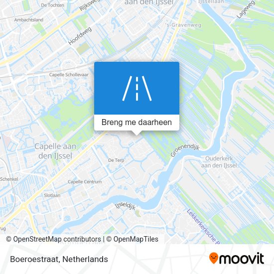 Boeroestraat kaart