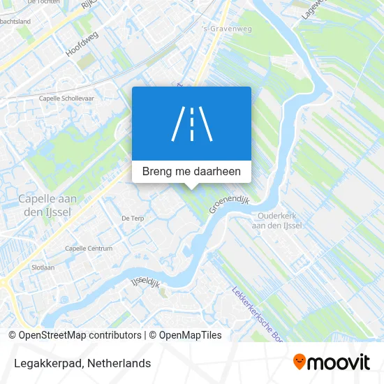 Legakkerpad kaart