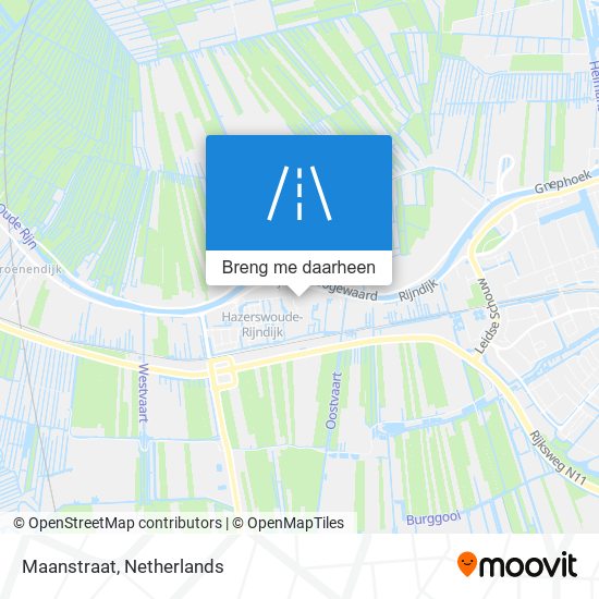 Maanstraat kaart