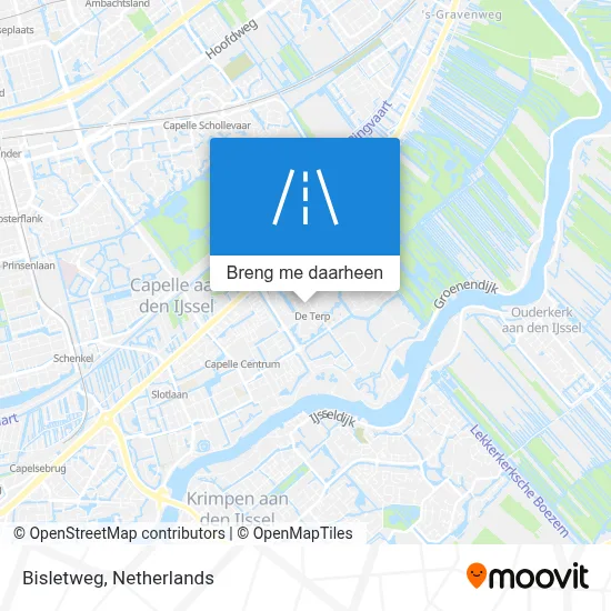 Bisletweg kaart