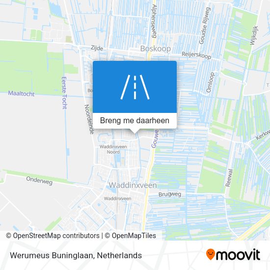 Werumeus Buninglaan kaart