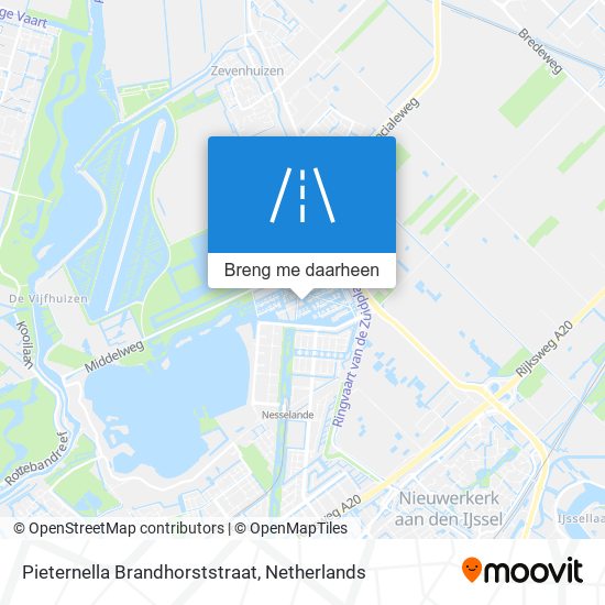 Pieternella Brandhorststraat kaart