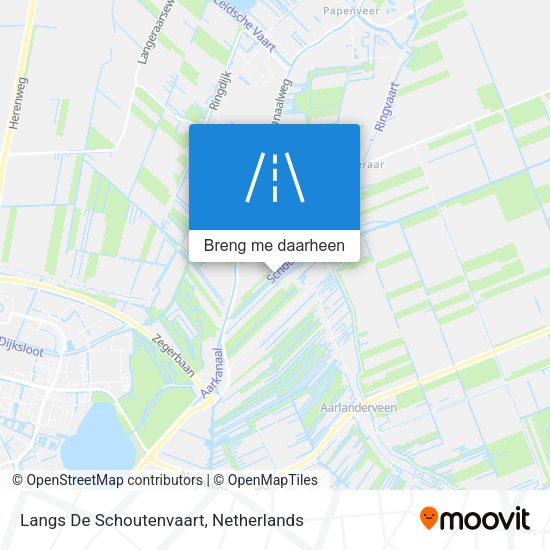 Langs De Schoutenvaart kaart