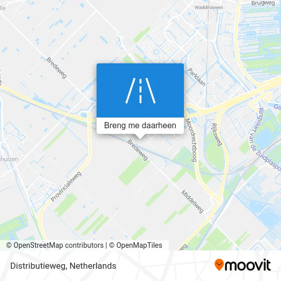 Distributieweg kaart