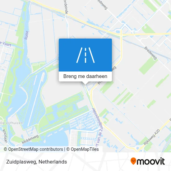 Zuidplasweg kaart