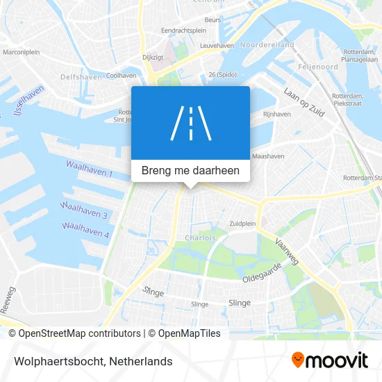 Wolphaertsbocht kaart