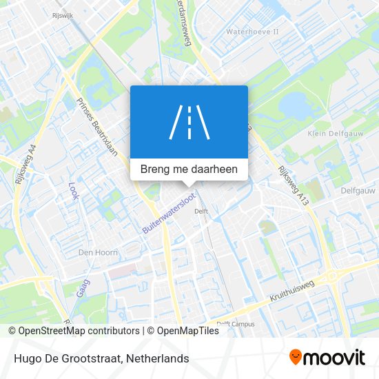 Hugo De Grootstraat kaart