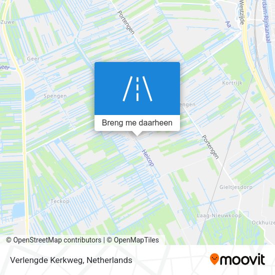 Verlengde Kerkweg kaart
