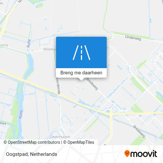 Oogstpad kaart
