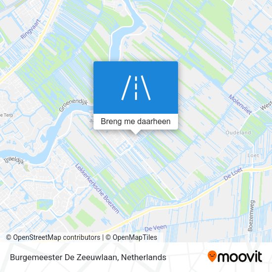 Burgemeester De Zeeuwlaan kaart