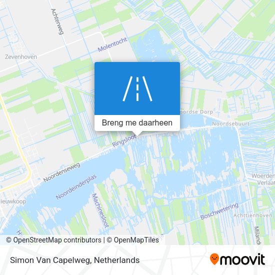 Simon Van Capelweg kaart