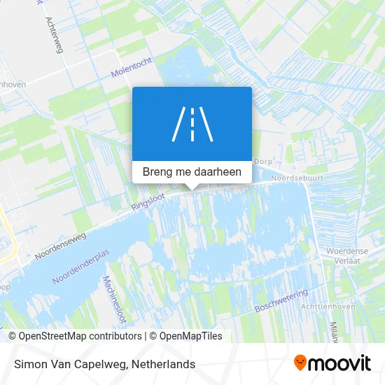 Simon Van Capelweg kaart