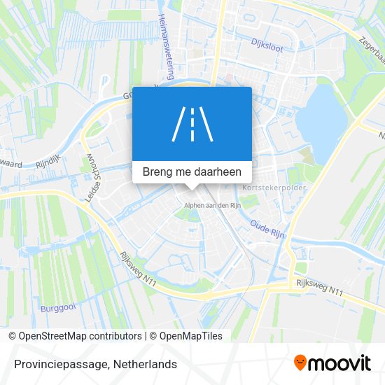 Provinciepassage kaart