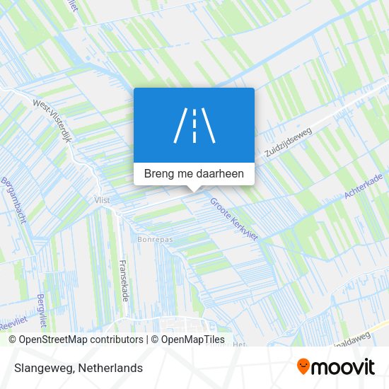 Slangeweg kaart