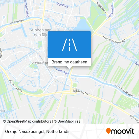 Oranje Nassausingel kaart