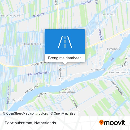 Poorthuisstraat kaart