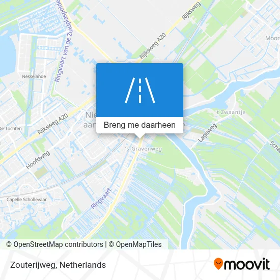 Zouterijweg kaart