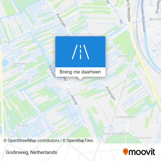 Godinweg kaart