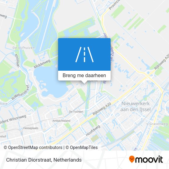 Christian Diorstraat kaart