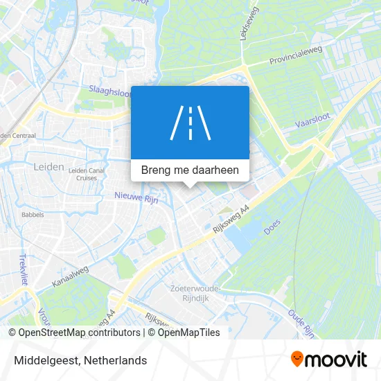 Middelgeest kaart