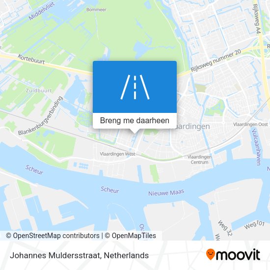 Johannes Muldersstraat kaart