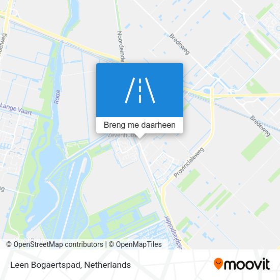 Leen Bogaertspad kaart