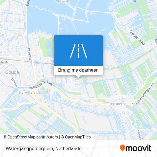Watergangpolderplein kaart