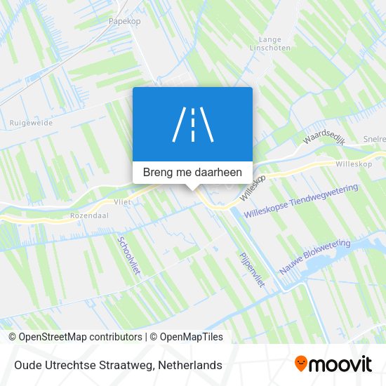 Oude Utrechtse Straatweg kaart