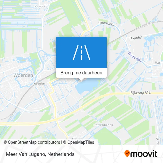 Meer Van Lugano kaart