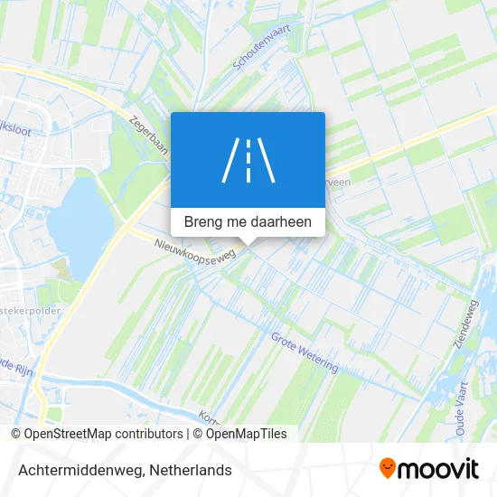 Achtermiddenweg kaart