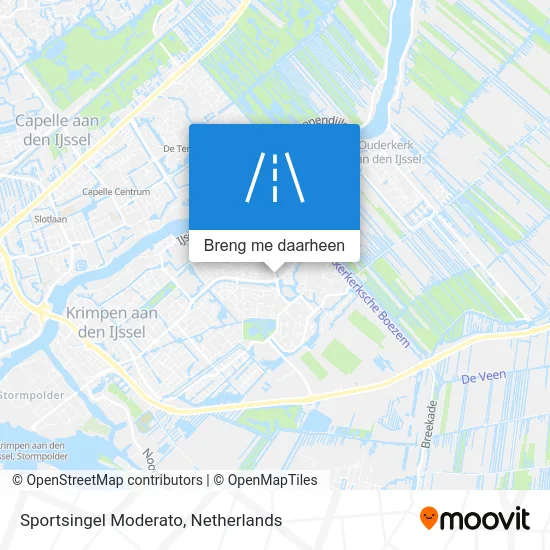 Sportsingel Moderato kaart