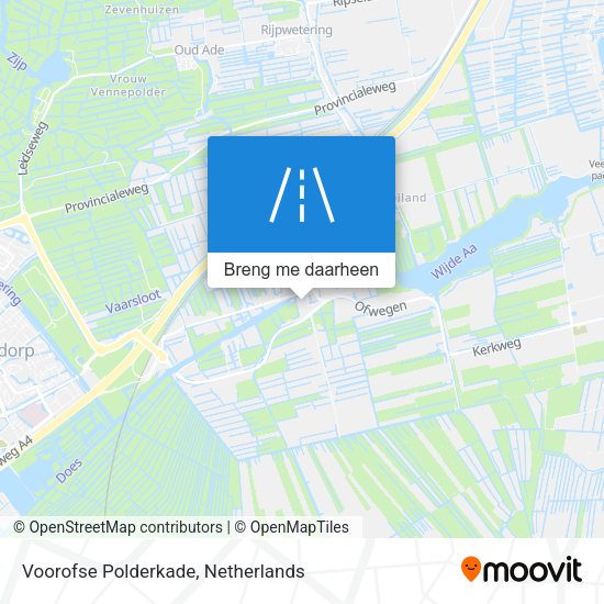 Voorofse Polderkade kaart
