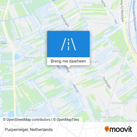 Purperreiger kaart