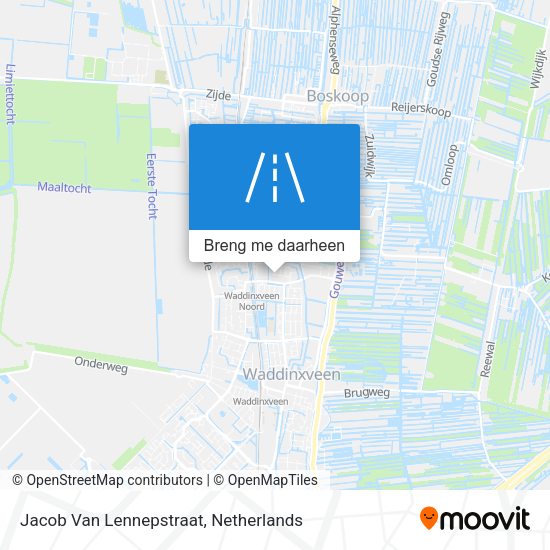 Jacob Van Lennepstraat kaart