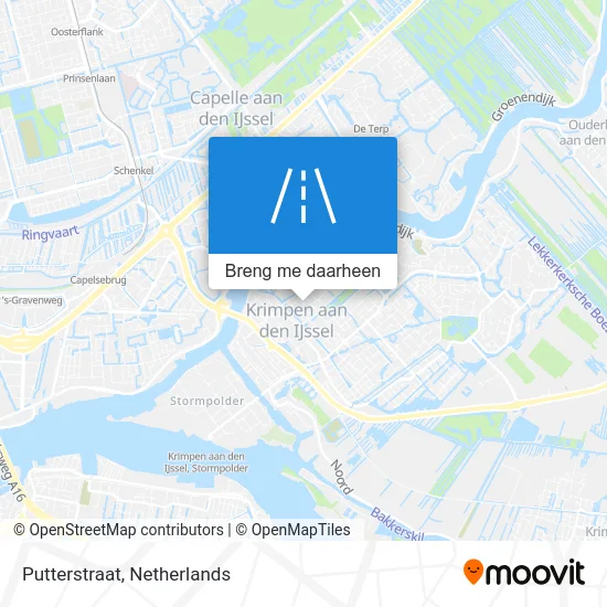 Putterstraat kaart