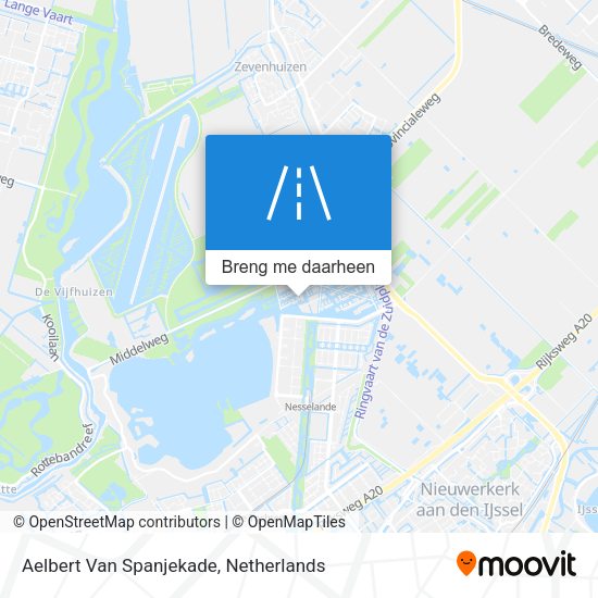 Aelbert Van Spanjekade kaart