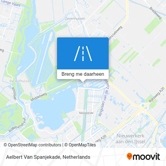 Aelbert Van Spanjekade kaart