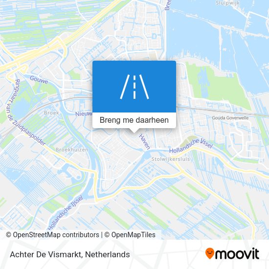 Achter De Vismarkt kaart