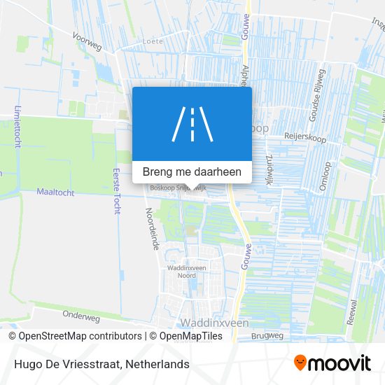 Hugo De Vriesstraat kaart