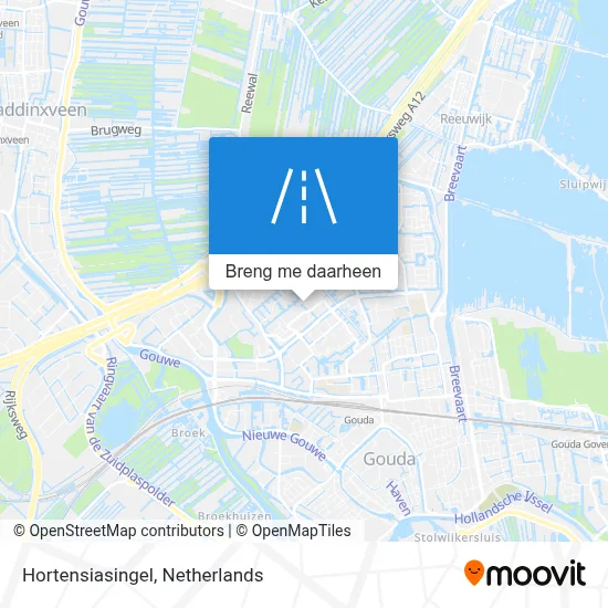 Hortensiasingel kaart