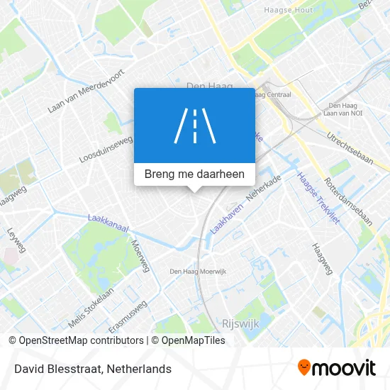 David Blesstraat kaart