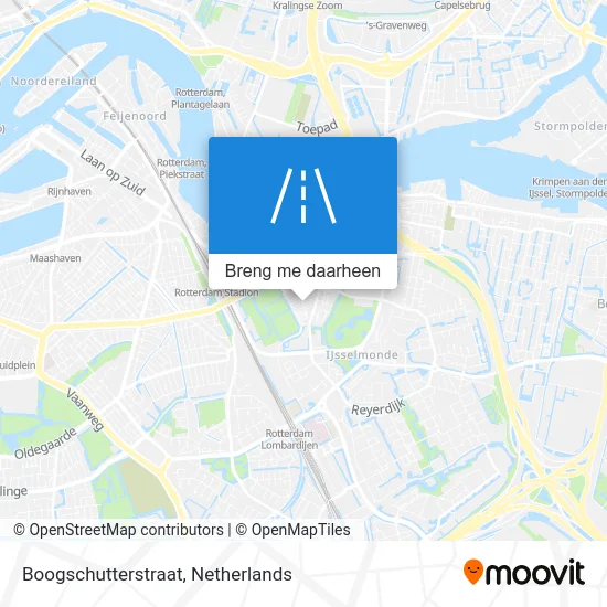 Boogschutterstraat kaart