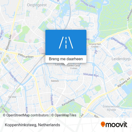 Koppenhinksteeg kaart
