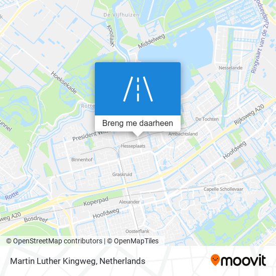 Martin Luther Kingweg kaart