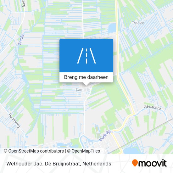 Wethouder Jac. De Bruijnstraat kaart