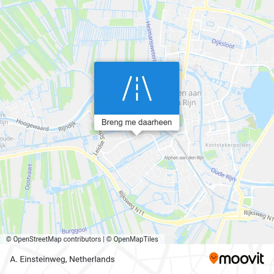 A. Einsteinweg kaart